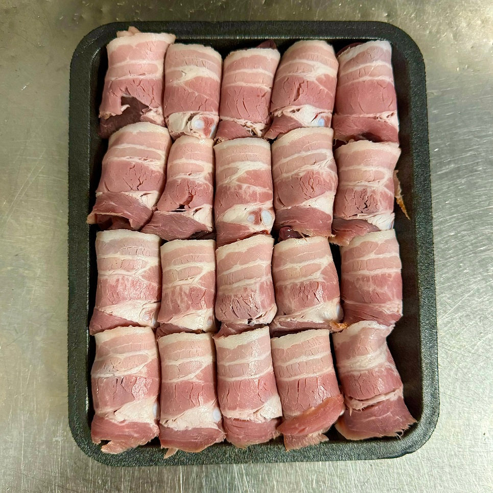 Angels on Horseback - Fwied Bil Bacon