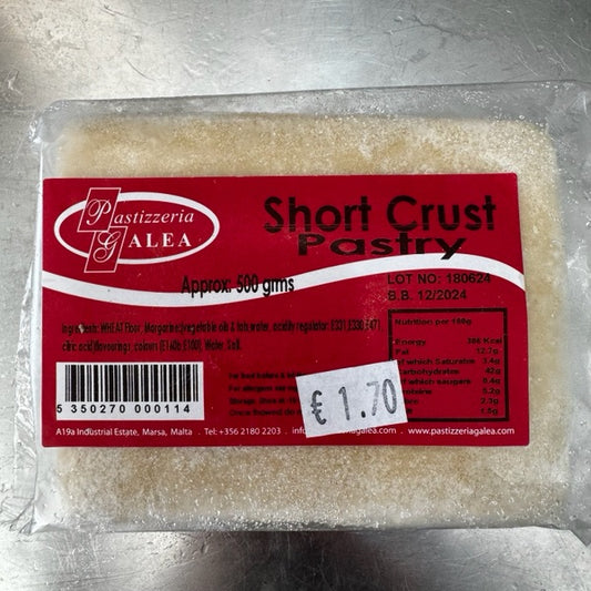 Short Crust Pastry 500g Ta Galea